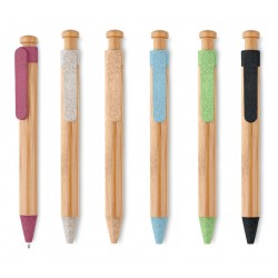 Długopis z bambusa i słomy pszenicznej