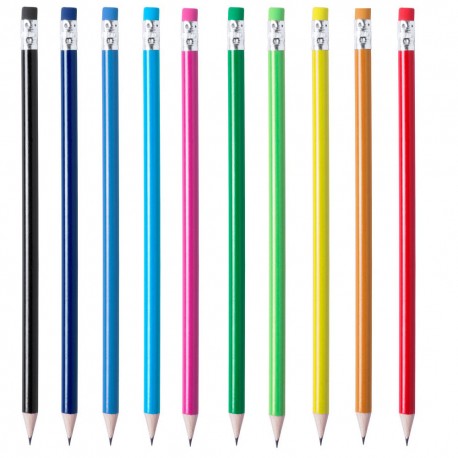 Ołówek z kolorową gumką