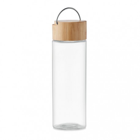 Szklana butelka z bambusową pokrywką AMELAND