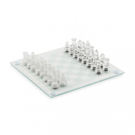 Szklany zestaw do gry w szachy